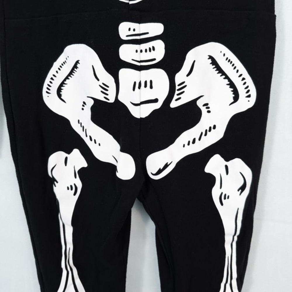 Old Navy Kids Unisex‎ One Piece Skeleton Pajamas Halloween Costume Size XL (12) - Picture 11 of 13